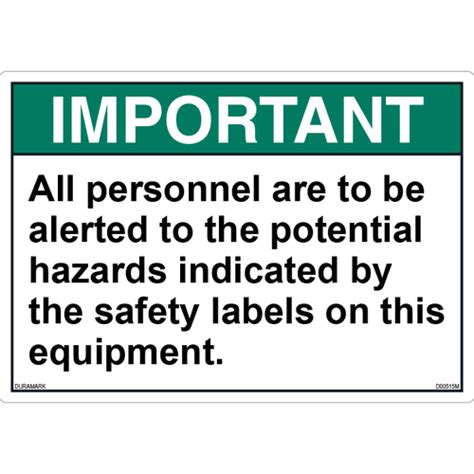 Ansi Safety Labels Z535 4 Compliant Labels Duramark