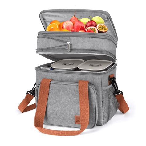 Cshidworld Insulated Lunch Bag L Leakproof For Office School Picnic