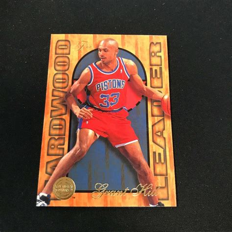 Flair Grant Hill Hardwood Leader Detroit Pistons Ju Ebay