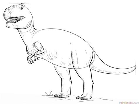 Cómo Dibujar Un Tyrannosaurus Rex Tutorial De Dibujo Paso A Paso