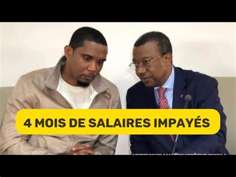 la FECAFOOT n a pas versé les subventions 4 mois sans salaire pour