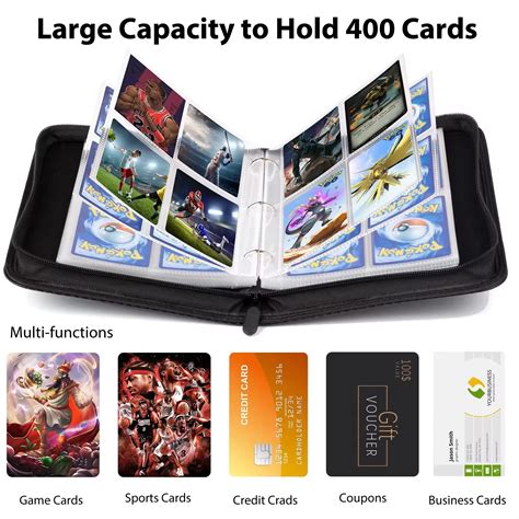 Pocket Card Collector Album Holder Trading Card Binder Fits Cards