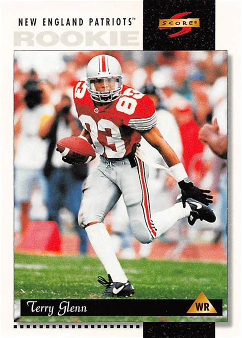 Terry Glenn football card (Ohio State Buckeyes) 1996 Score Rookie #218