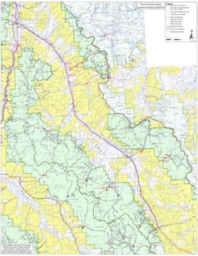 Salmon Challis National Forest Map