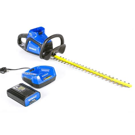 Kobalt 40-Volt Max 24-in Dual Cordless Electric Hedge Trimmer 2.5 Ah ...