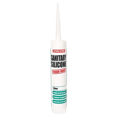 Evo Stik Sanitary Silicone Sealant Clear