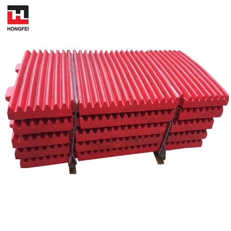 High Manganese Steel Casting Jaw Crusher Parts Jaw Plate Tooth Plate