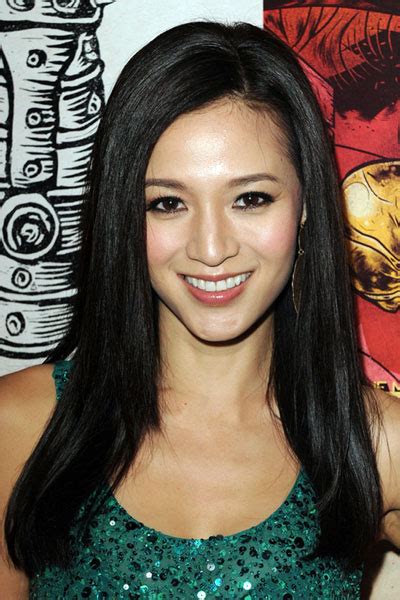 Grace Huangs Long Straight Hairstyle With Side Part Casual Evening