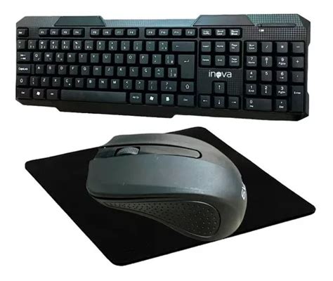 Kit De Teclado Y Mouse Inal Mbrico Inova Kit Teclado E Mouse S Fio