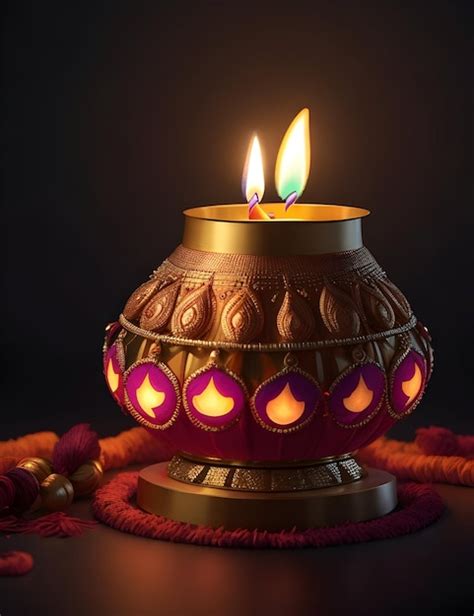 Premium AI Image | Happy Diwali Deepavali Festible Lamp Happy Box ...