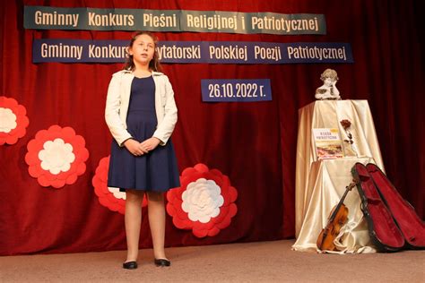 Gminny Konkurs Recytatorski Polskiej Poezji Patriotycznej Wyr Nienie