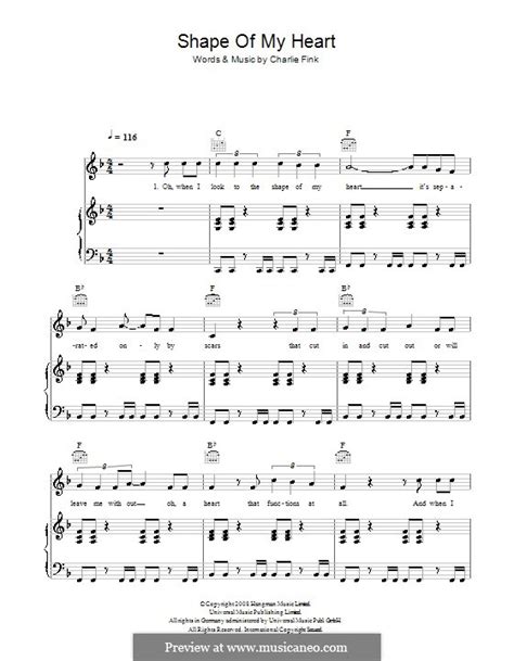 Sting Shape Of My Heart Sheet Music