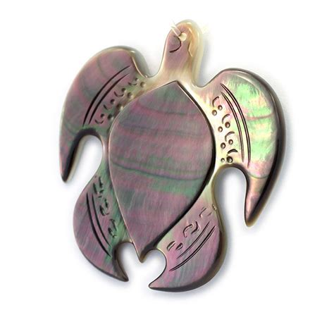 Pendentif Tortue En Nacre De Tahiti