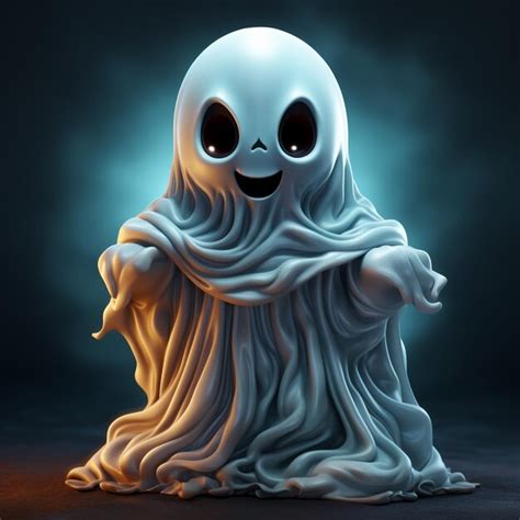 Premium AI Image | ghost halloween theme 3d