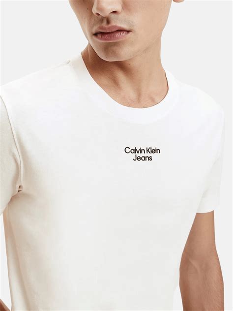 Calvin Klein Stacked Logo Tee Mens T Shirt Nencini Sport