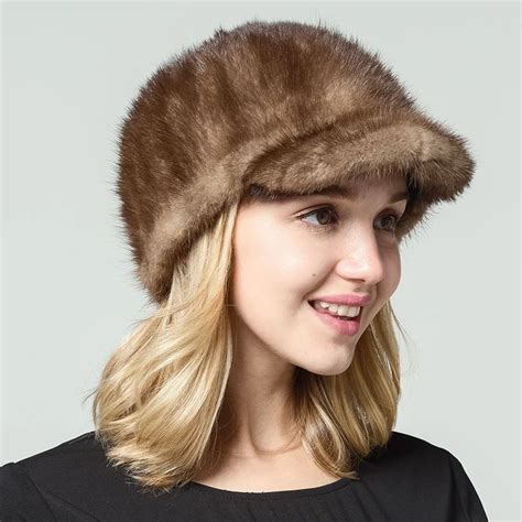 Fashion Real Mink Fur Hats For Women Winter Warm Thicken 2017 New High