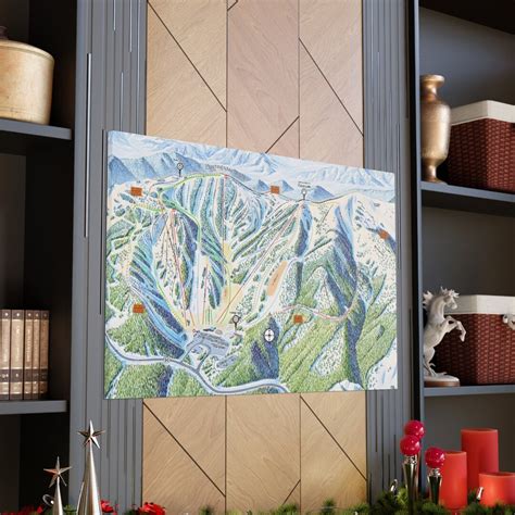 Monarch Mountain Ski Trail Map 3-D Canvas Poster Colorado - Etsy