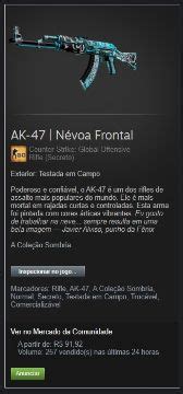 AK 47 Névoa Frontal Testada em Campo Counter Strike 2 Skins GGMAX