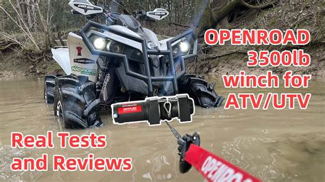 OPENROAD3500lb Winch For ATV UTV Real Test And Review YouTube