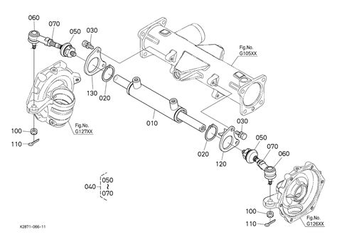 H12100 STEERING CYLINDER STEERING EPC Kubota online