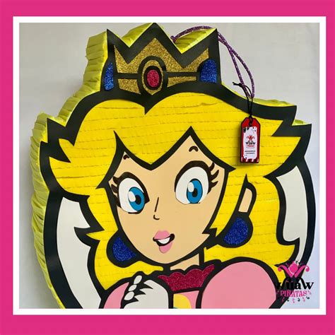 Mario Bross Princess Peach Piñata From Movie 60 Cms 23 6 Inches Etsy