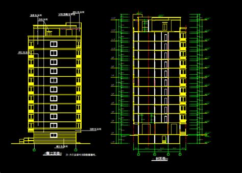 高楼建筑设计施工cad图纸下载 精品下载