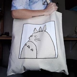 Ecobag Artesanal Totoro Studio Ghibli Shopee Brasil