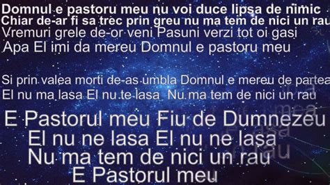 Domnul E Pastorul Meu By Cobra Studio Negativ YouTube