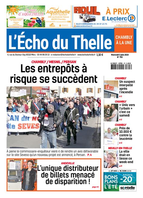 L Echo Du Thelle Du Juin