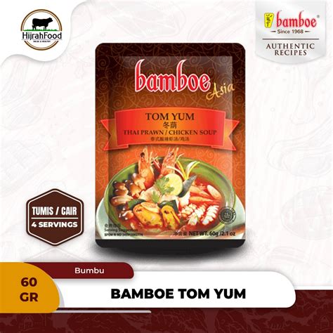 Jual Bamboe Asia Tom Yum Thai Prawn Chicken Soup Bumbu Instan 60 Gram