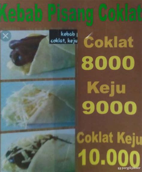 Selalu Diperbarui Menu Kebab Pisang Coklat Wonokromo Surabaya