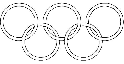 Olympic Rings Black And White