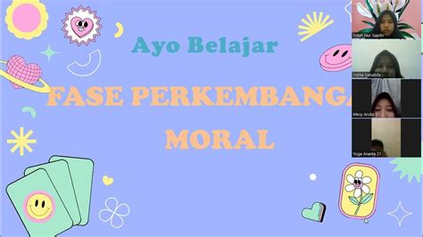 Presentasi Kelompok 6 Pendidikan Nilai Dan Moral Fase Perkembangan Moral Youtube