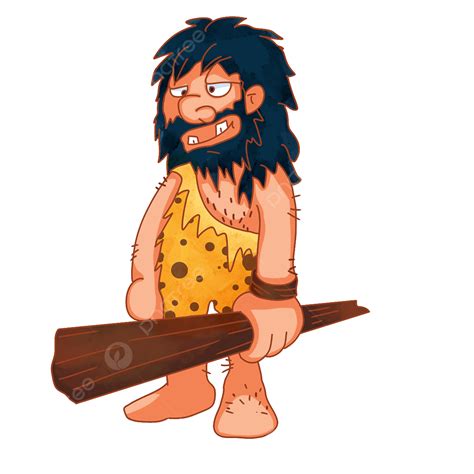 Had Png Transparent The Caveman Had A Stick In His Hand Caveman