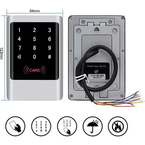 Système de Contrôle d accès Autonome en Métal Étanche RFID 125KHz