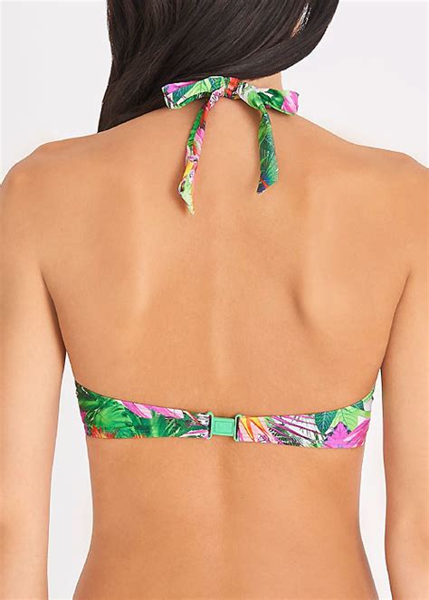 Aubade Fleur Tropicale Moulded Push Up Bikini Top Uk Swimwear