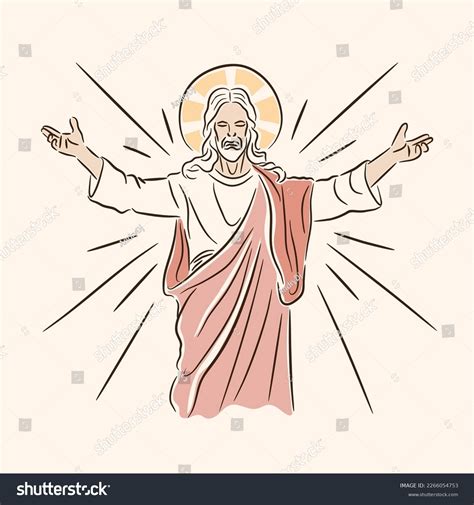 Jesus Open Arms Images Stock Photos Vectors Shutterstock