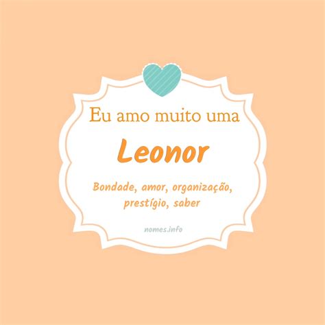 Significado Do Nome Leonor