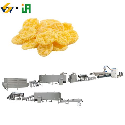 Automatic Industrial Breakfast Cereal Flakes Making Machine Cornflakes