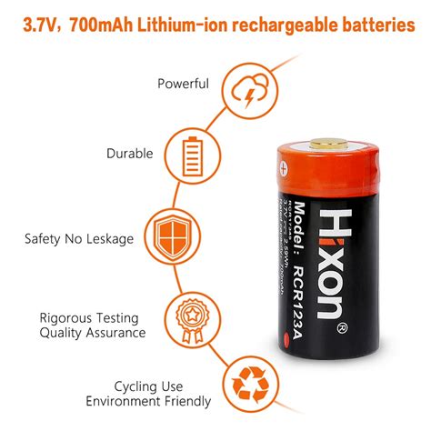 Buy Hixon Cr A Lithium Batteries Pack V Rechargeable Rcr A