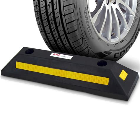 Buy Pyle Curb Garage Vehicle Floor Stopper For Parking Safety 1PC Heavy