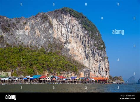 Thailand Panyi Muslim Fishing Village Ao Phang Nga Phangnga Bay