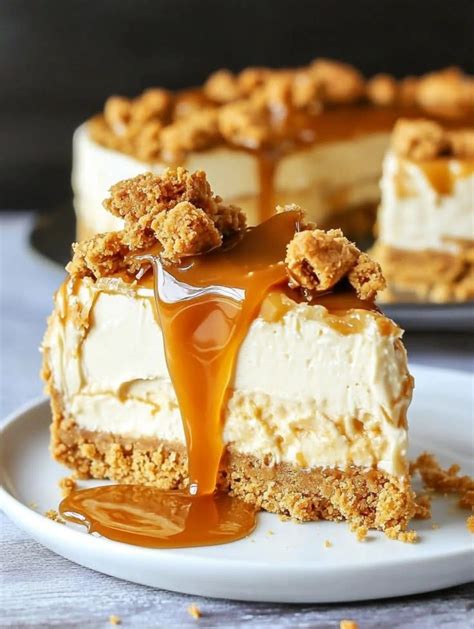 decadent biscoff caramel indulgence cheesecake handmadev