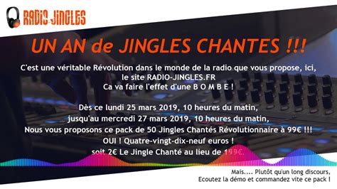 Radio Jingles Fr Pack Jingles Chantes Vol1 Youtube