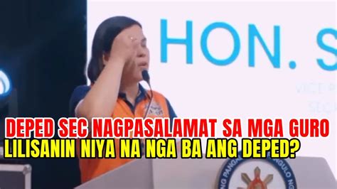 VP SARA LILISANIN NA MGA BA ANG DEPED NAGPASALAMAT SIYA SA MGA GURO