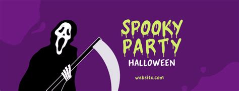 Spooky Party Facebook cover | BrandCrowd Facebook cover Maker