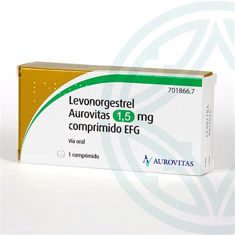 Levonorgestrel Aurovitas EFG 1 5 mg 1 comprimido Farmacia Jiménez