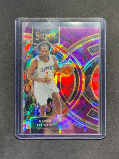 Panini Select Kawhi Leonard Premier Glace Fissur E Violet Prizm