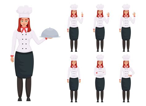 Chef Woman Vector Design Illustration Isolated On White Background