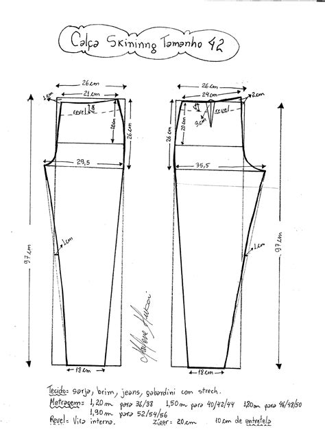 Cal A Skinny Diy Molde Corte E Costura Marlene Mukai